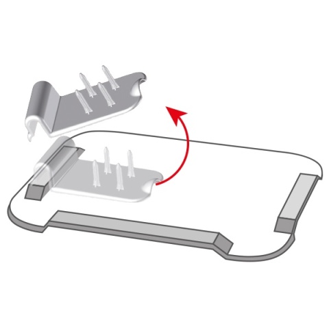 Antypoślizgowa duża deska z pomocnikiem praca jedną ręką (grafitowy antracyt)