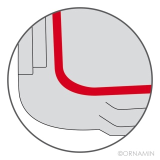 Antypoślizgowa mała deska z pomocnikiem praca jedną ręką (słoneczny żółty)