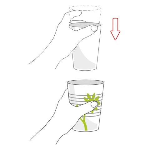 Kubek antypoślizgowy z powierzchnią na wzór kwiata + dedykowany ustnik (słoneczny żółty)