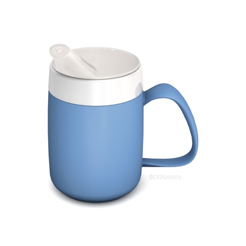 Kubek termiczny (podwójna ścianka) + dedykowany ustnik (błękit lazuru)