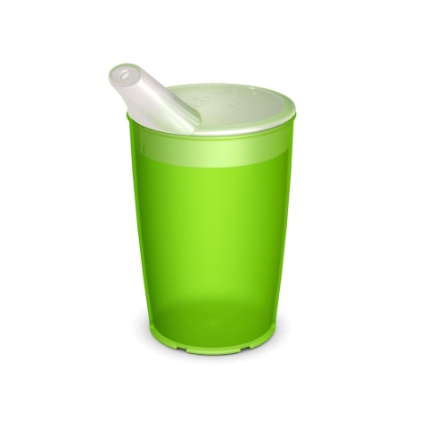 Lekki kubek z ukrytą miarką + dedykowany ustnik (szmaragdowy kryształ)