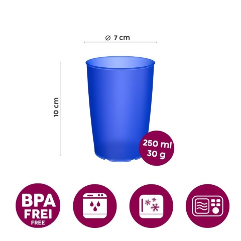 Lekki kubek z ukrytą miarką + dedykowany ustnik (turkusowy kryształ)