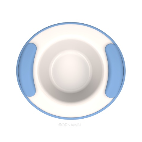 Miska utrzymujący ciepło z podwójnym dnem (błękit lazuru)