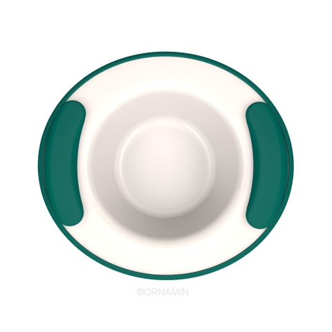 Miska utrzymujący ciepło z podwójnym dnem (butelkow zieleń)