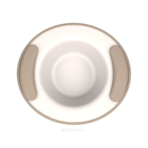 Miska utrzymujący ciepło z podwójnym dnem (platynowy szary)