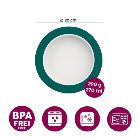 Talerz astystujący z ukośnym dnem Ø20 cm (błękit lazuru)