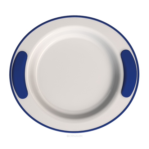 Talerz utrzymujący ciepło z podwójnym dnem (głęboki szafir)