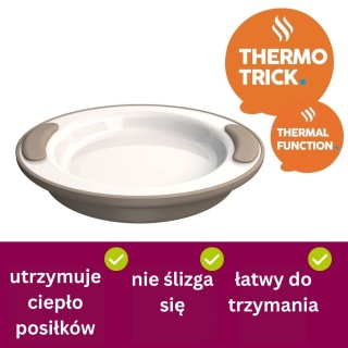 Talerz utrzymujący ciepło z podwójnym dnem (aksamitna purpura)