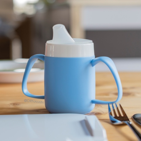 Kubek termiczny z dwoma uchwytami + dedykowany ustnik (czerwień rubinu)