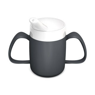 Kubek termiczny z dwoma uchwytami + dedykowany ustnik (grafitowy antracyt)