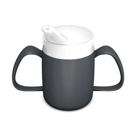 Kubek termiczny z dwoma uchwytami + dedykowany ustnik (grafitowy antracyt)