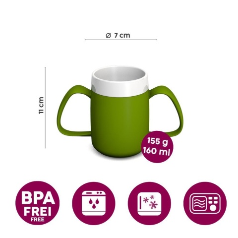 Kubek termiczny z dwoma uchwytami + dedykowany ustnik (błękit lazuru)