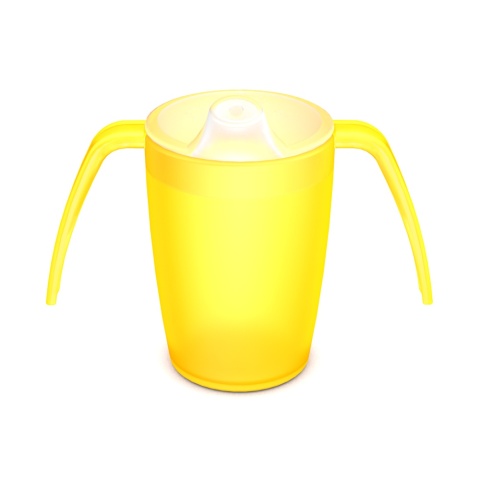 Lekki kubek asystujący z dwoma uchwytami + dedykowany ustnik (bursztynowy kryształ)