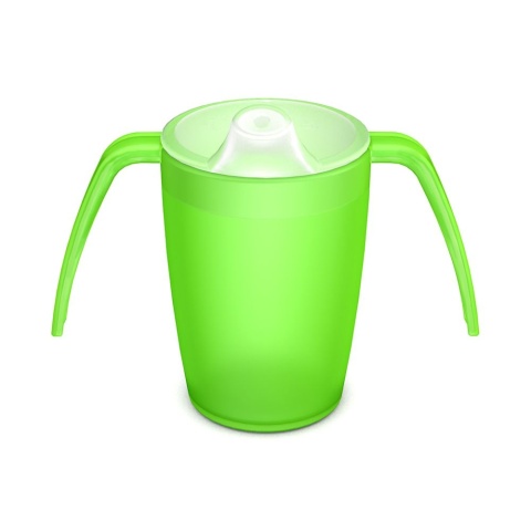 Lekki kubek asystujący z dwoma uchwytami + dedykowany ustnik (szmaragdowy kryształ)