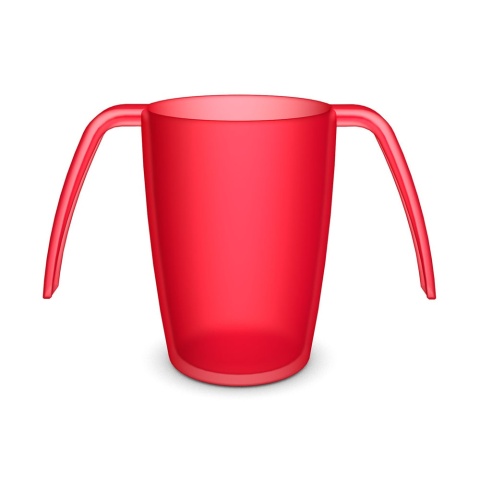 Lekki kubek asystujący z dwoma uchwytami + dedykowany ustnik (rubinowy kryształ)