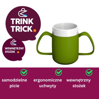 Kubek termiczny z dwoma uchwytami + dedykowany ustnik (słoneczny żółty)