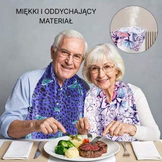 Sliniak dla dorosłych - dyskretny szal ochronny do karmienia (jasny kwiatowy)