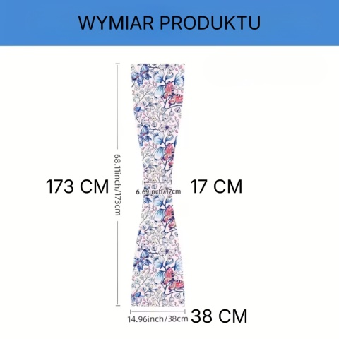 Sliniak dla dorosłych - dyskretny szal ochronny do karmienia (jasny kwiatowy)