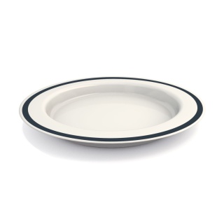 Talerz astystujący z ukośnym dnem Ø27 cm (grafitowy antracyt)